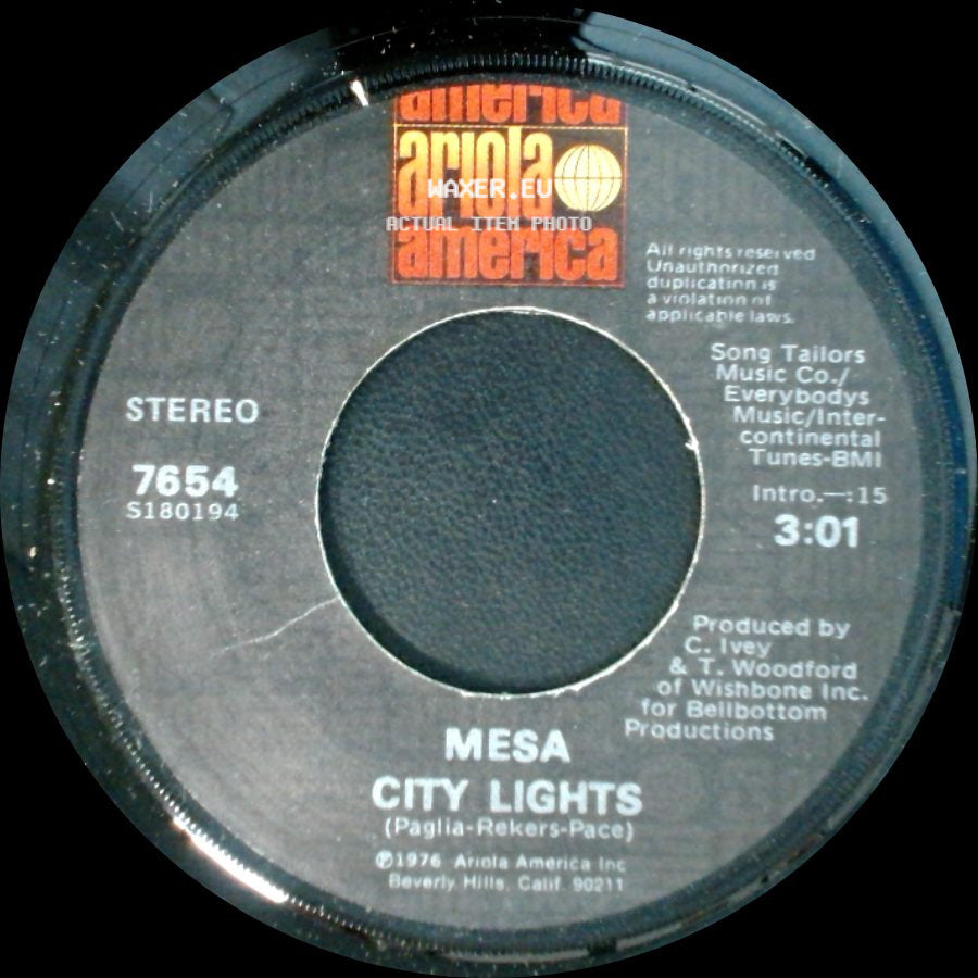 Mesa - City Lights / Sailing Ships side A