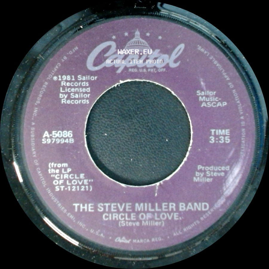 The Steve Miller Band - Circle Of Love (Instrumental Version) / Circle Of Love side B