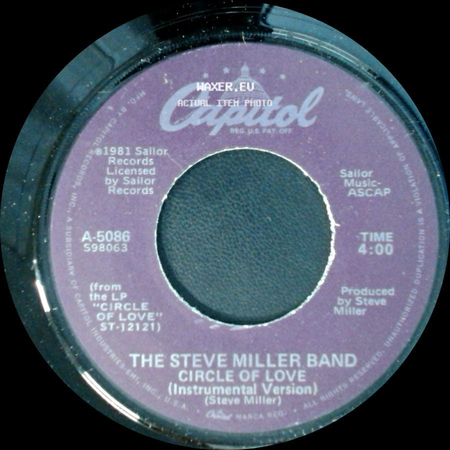 The Steve Miller Band - Circle Of Love (Instrumental Version) / Circle Of Love side A