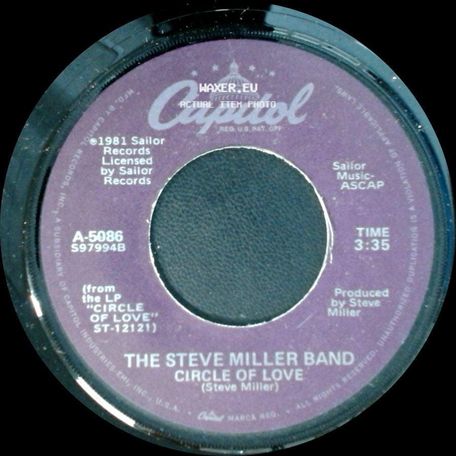 The Steve Miller Band - Circle Of Love (Instrumental Version) / Circle Of Love side B
