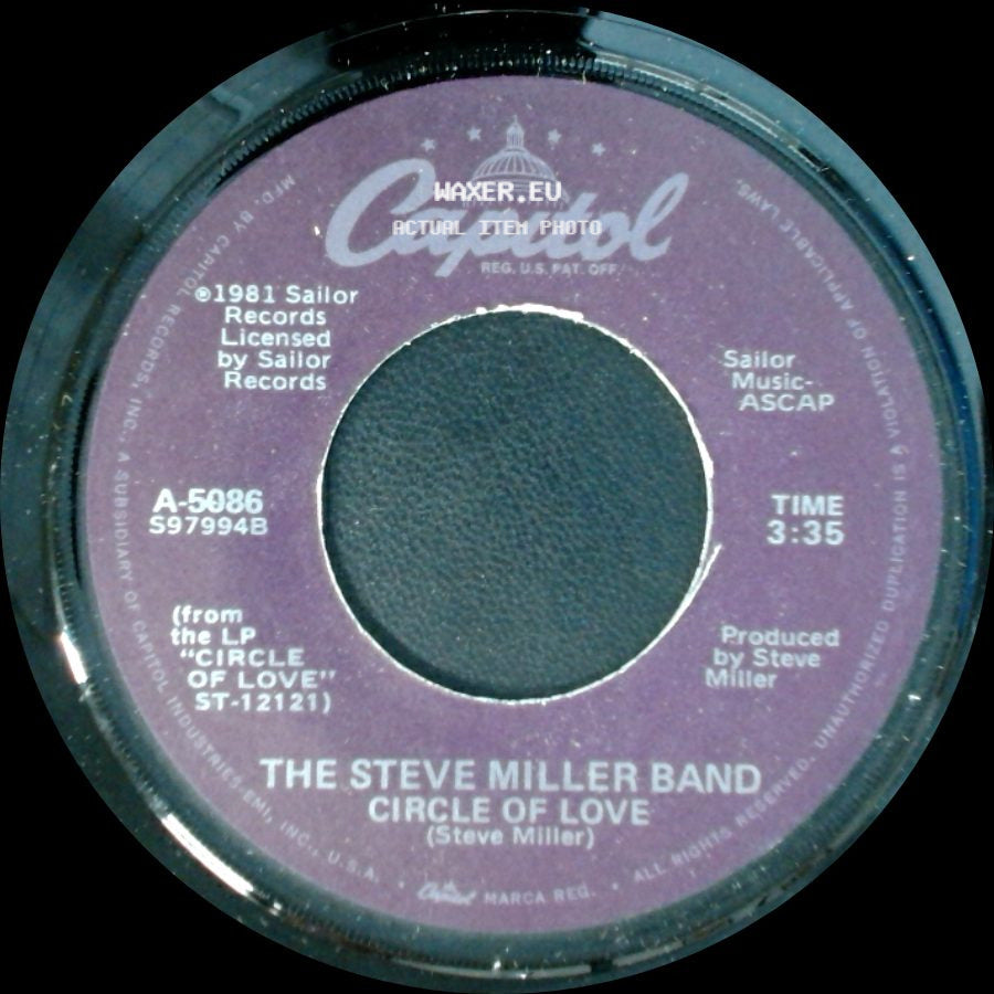 The Steve Miller Band - Circle Of Love / Circle Of Love (Instrumental Version) side A