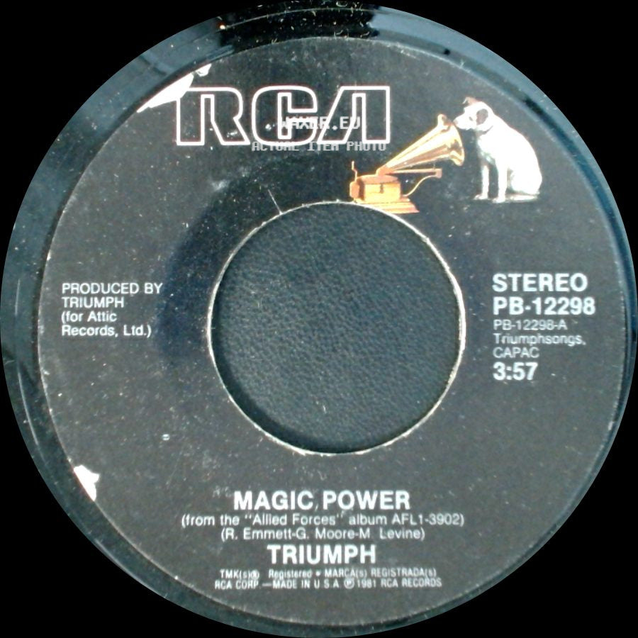 Triumph - Magic Power / Hot Time (In This City Tonight) side A
