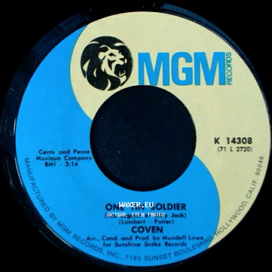 Coven - I Guess It's A Beautiful Day / One Tin Soldier (The Legend Of Billy Jack) side B