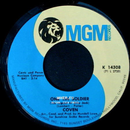 Coven - I Guess It's A Beautiful Day / One Tin Soldier (The Legend Of Billy Jack) side B