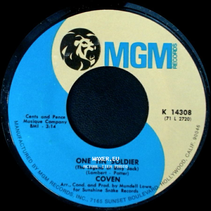 Coven - I Guess It's A Beautiful Day / One Tin Soldier (The Legend Of Billy Jack) side B
