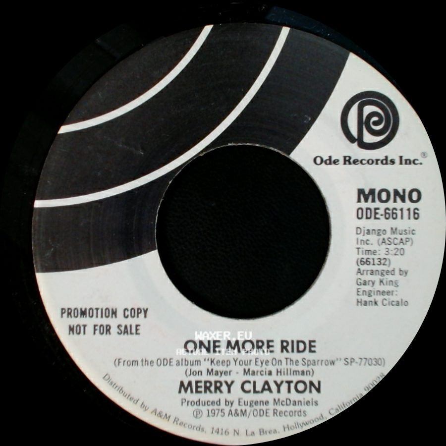 Merry Clayton - One More Ride / One More Ride side B