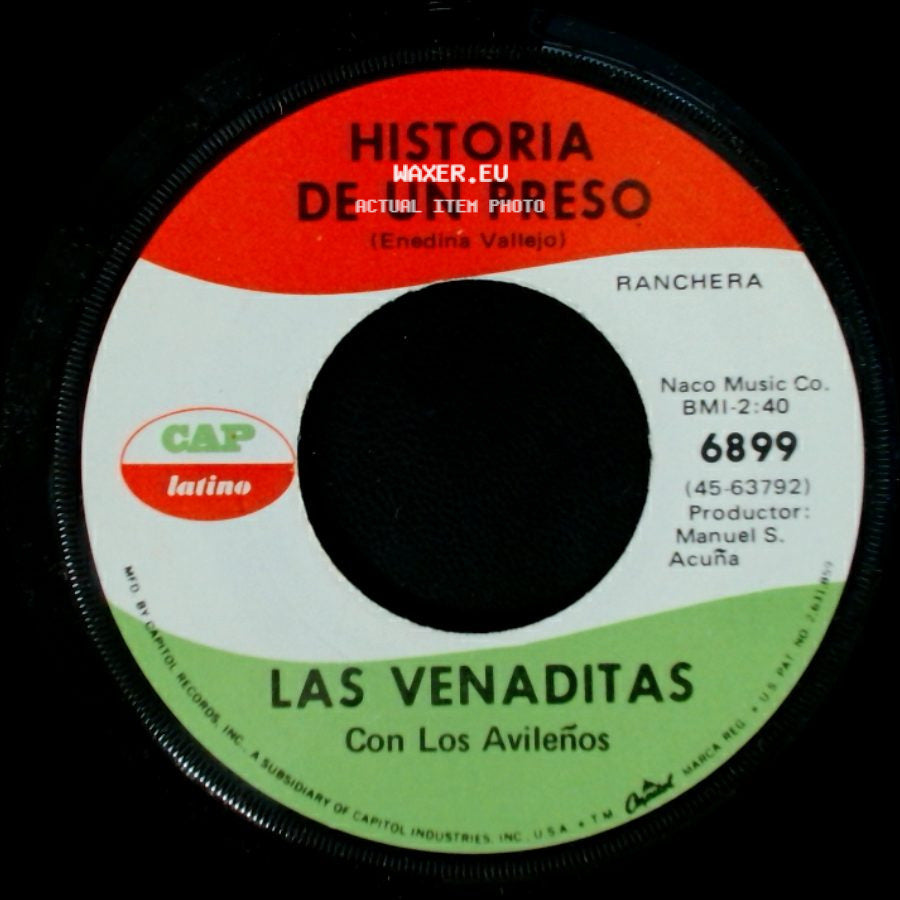 Las Venaditas Con Los Avileños / Las Venaditas - Historia De Un Preso / Dos Que Se Quieren side A