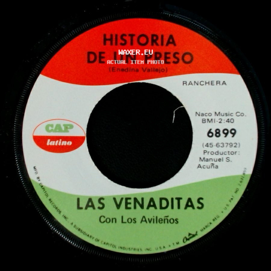 Las Venaditas Con Los Avileños - Dos Que Se Quieren / Historia De Un Preso side B