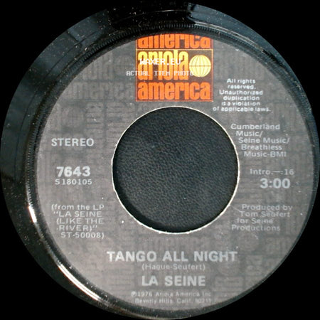 La Seine / Union Strong Arm Men - Tango All Night / La Seine side A