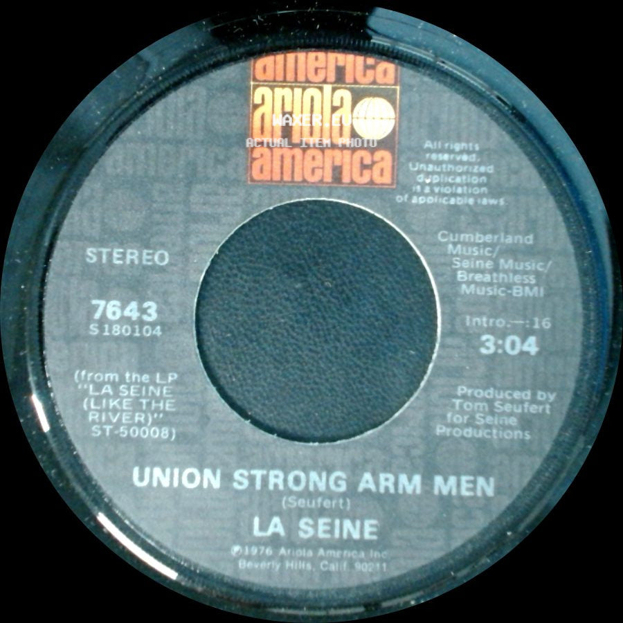 La Seine / Union Strong Arm Men - Tango All Night / La Seine side B