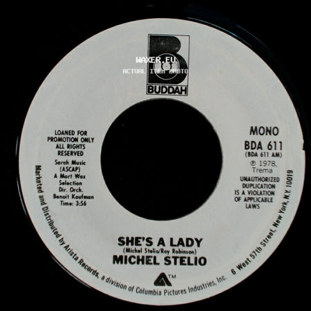 Michel Stelio - She's A Lady / She's A Lady side B