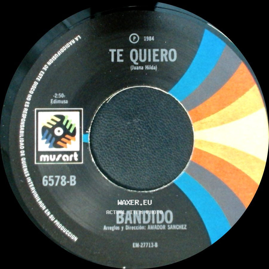 Mil Años / Bandido - Bandido / Te Quiero side B