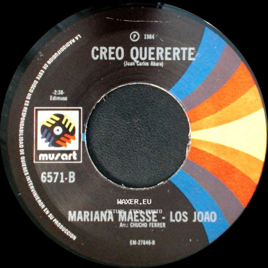 Mariana Maesse - Los Joao / Los Joao - Creo Quererte / El Parasol side A