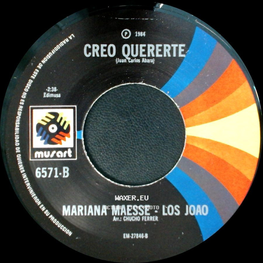 Mariana Maesse - Los Joao / Los Joao - Creo Quererte / El Parasol side A