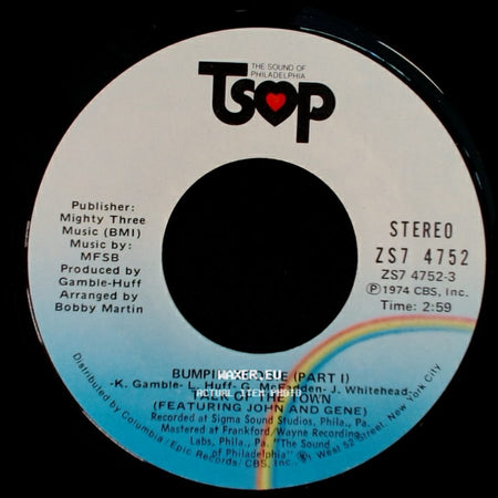 Mfsb - Bumpin' Boogie (Part Ii) / Talk Of The Town (Featuring John And Gene) / Bumpin' Boogie (Part I) side B