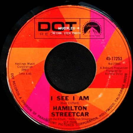 Hamilton Streetcar - I See I Am / Silver Wings side A