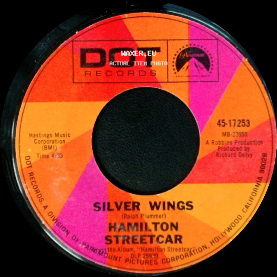 Hamilton Streetcar - I See I Am / Silver Wings side B