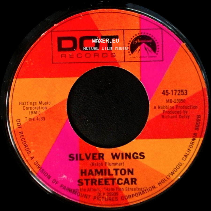 Hamilton Streetcar - I See I Am / Silver Wings side B