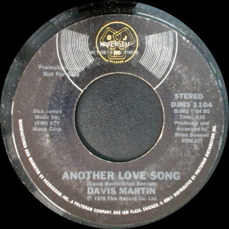 Davis Martin - Another Love Song / Strawberry Girl Blueberry Boy side A