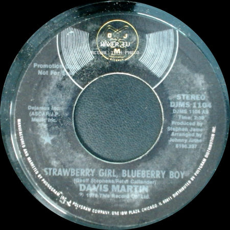 Davis Martin - Another Love Song / Strawberry Girl Blueberry Boy side B