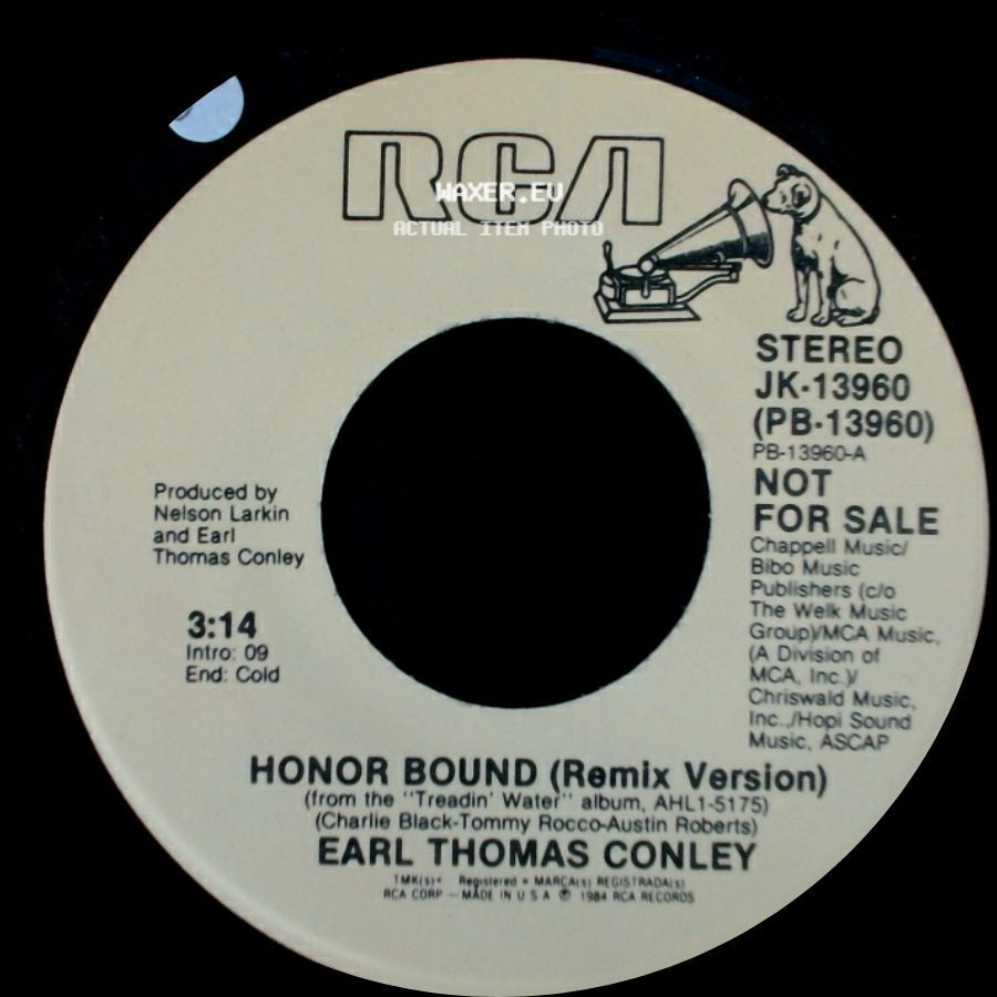 Earl Thomas Conley - Honor Bound (Remix Version) / Honor Bound (Remix Version) side A