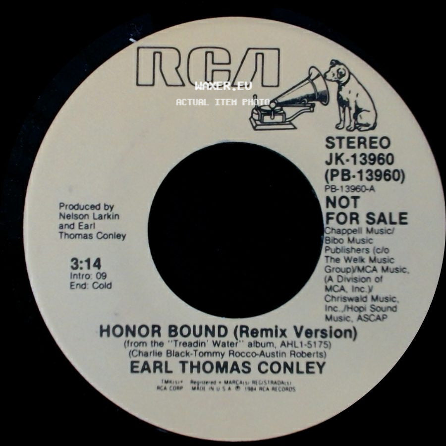 Earl Thomas Conley - Honor Bound (Remix Version) / Honor Bound (Remix Version) side B