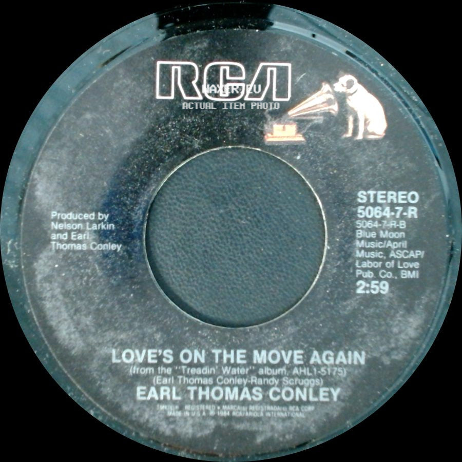 Earl Thomas Conley - I Can't Win For Losin' You / Love's On The Move Again side B