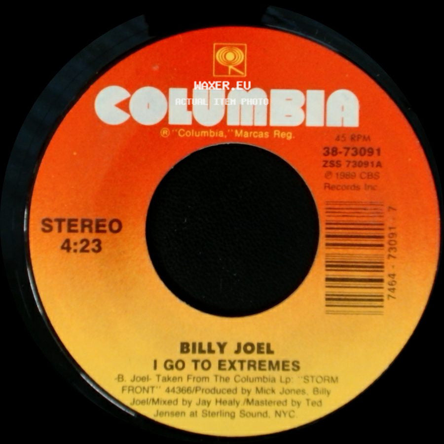 Billy Joel - When In Rome / I Go To Extremes side B