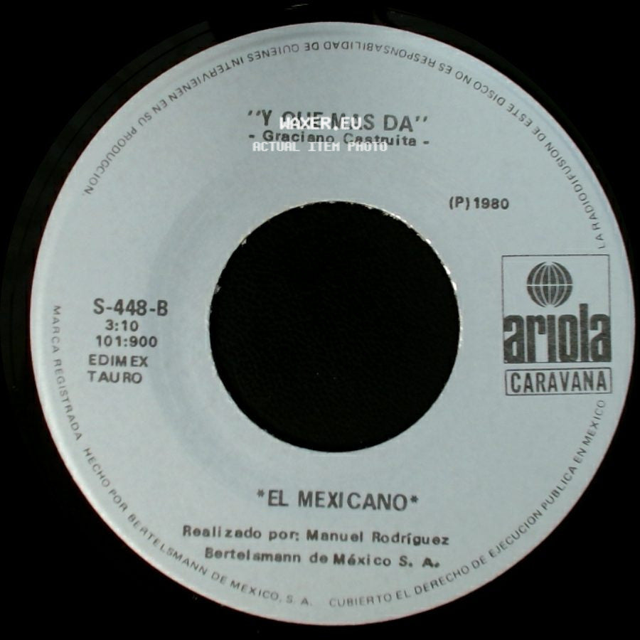 - Noe Baena Espindola - / El Mexicano - Caminos De La Vida / Y Que Mas Da side B