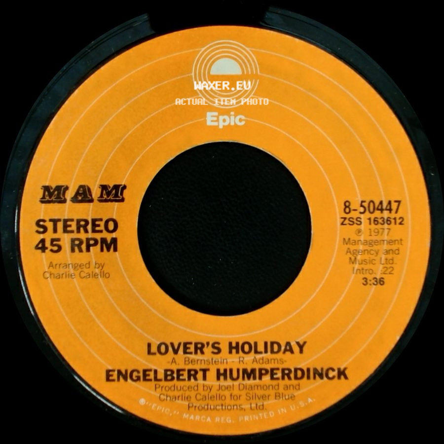 Engelbert Humperdinck - Look At Me / Lover's Holiday side B