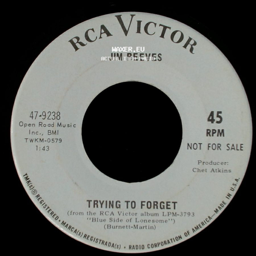 Jim Reeves - Trying To Forget / The Storm side A