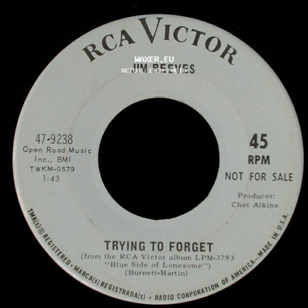 Jim Reeves - Trying To Forget / The Storm side A