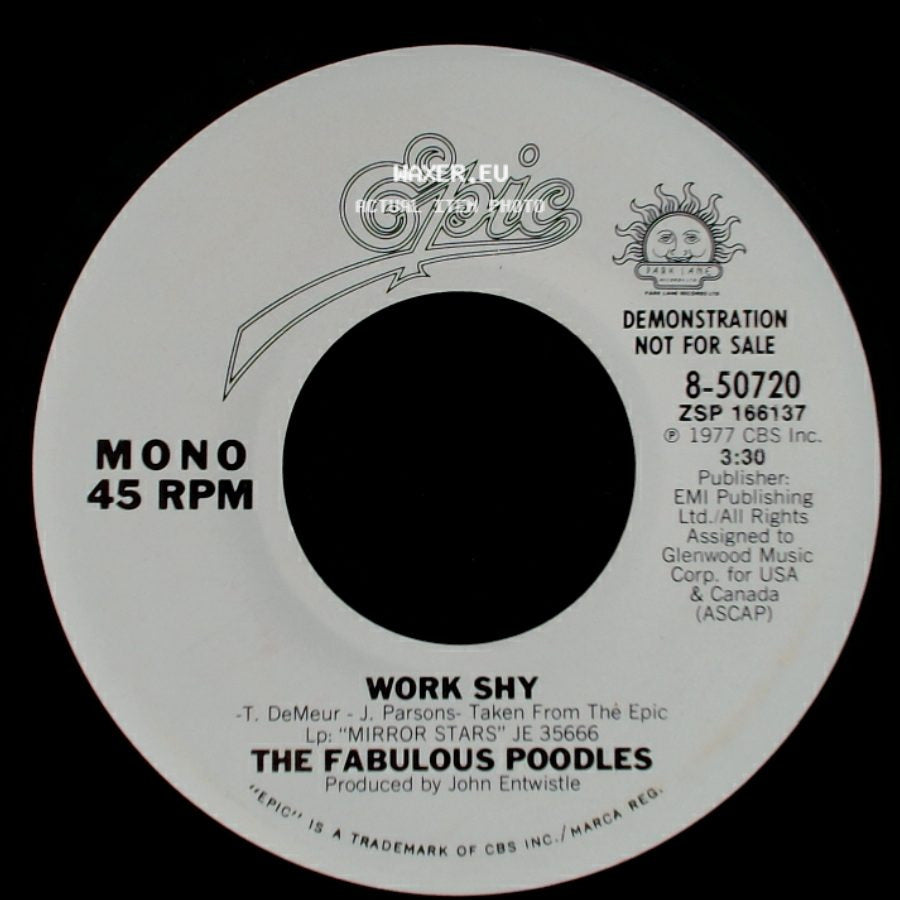 The Fabulous Poodles - Work Shy / Work Shy side B
