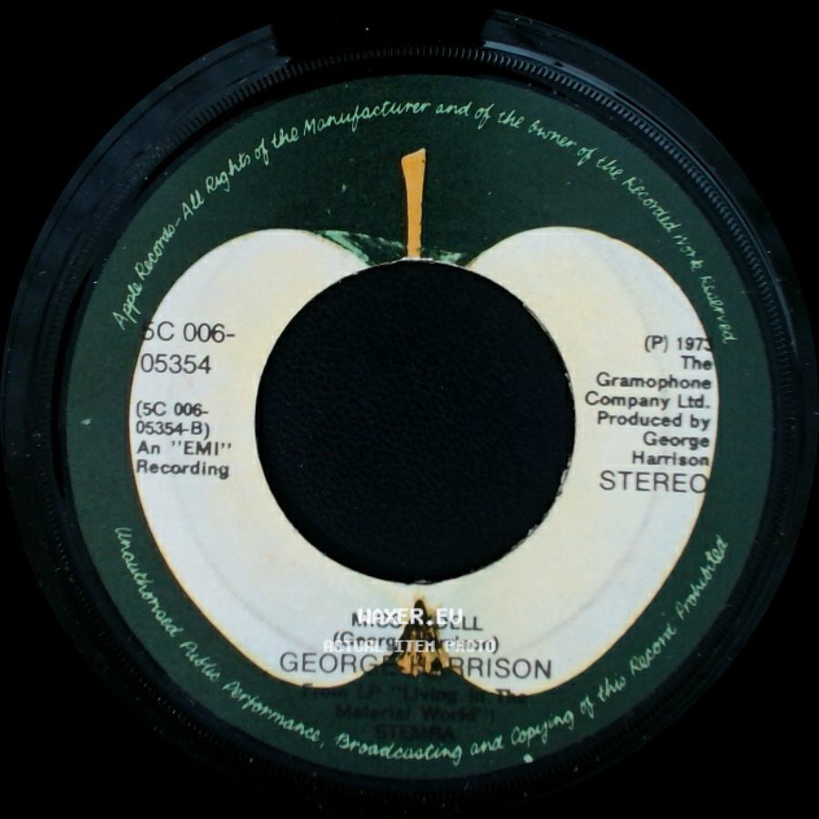 George Harrison - Miss O'dell / Give Me Love (Give Me Peace On Earth) side A