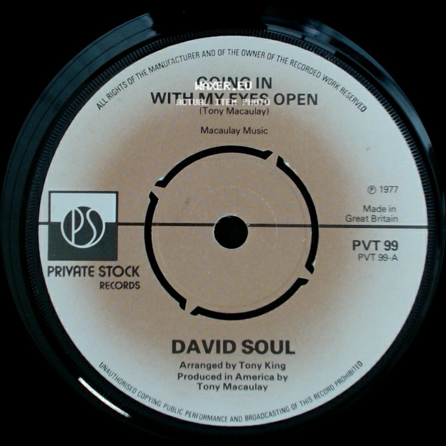 David Soul - Topanga / Going In With My Eyes Open side B