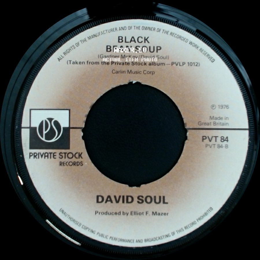David Soul - Black Bean Soup / Don't Give Up On Us side A