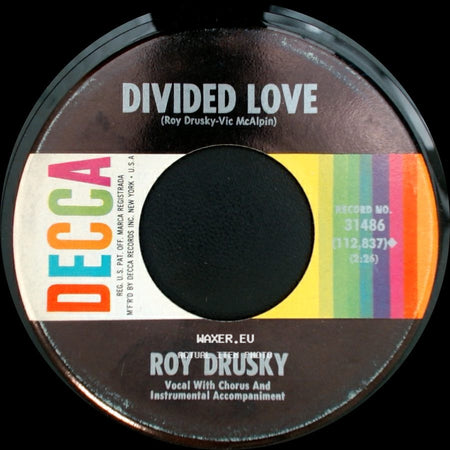 Roy Drusky - You Never Cried / Divided Love side B