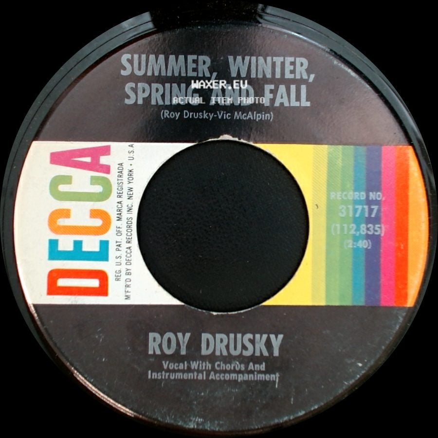 Roy Drusky - Summer, Winter, Spring And Fall / Almost Can't side A