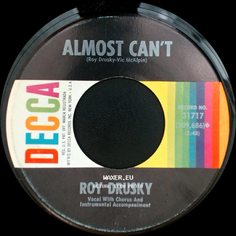 Roy Drusky - Summer, Winter, Spring And Fall / Almost Can't side B