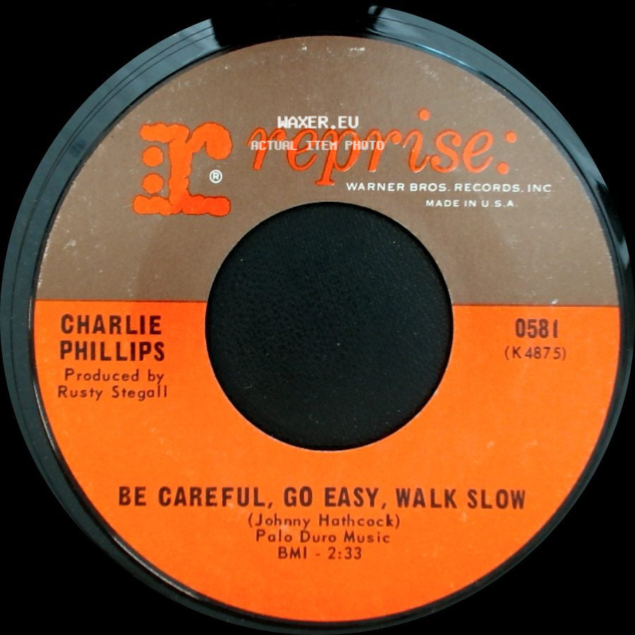 Charlie Phillips - Souvenirs Of Sorrow / Be Careful, Go Easy, Walk Slow side B