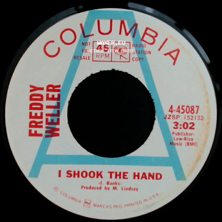 Freddy Weller - I Shook The Hand / We Gotta All Get Together side A