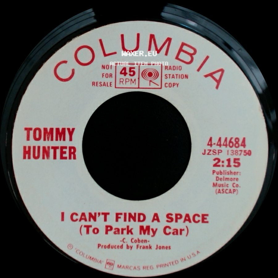 Tommy Hunter - Nowhere Bound With Greyhound / I Can't Find A Space (To Park My Car) side B