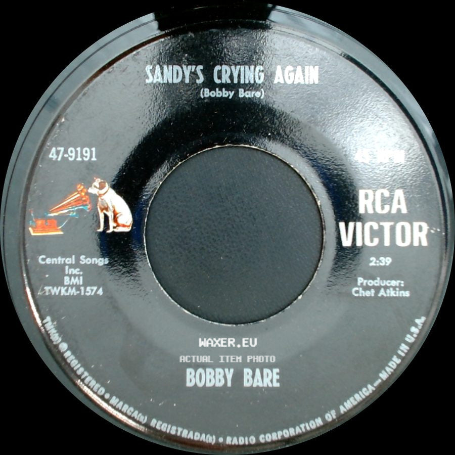 Bobby Bare - Sandy's Crying Again / Come Kiss Me Love side A