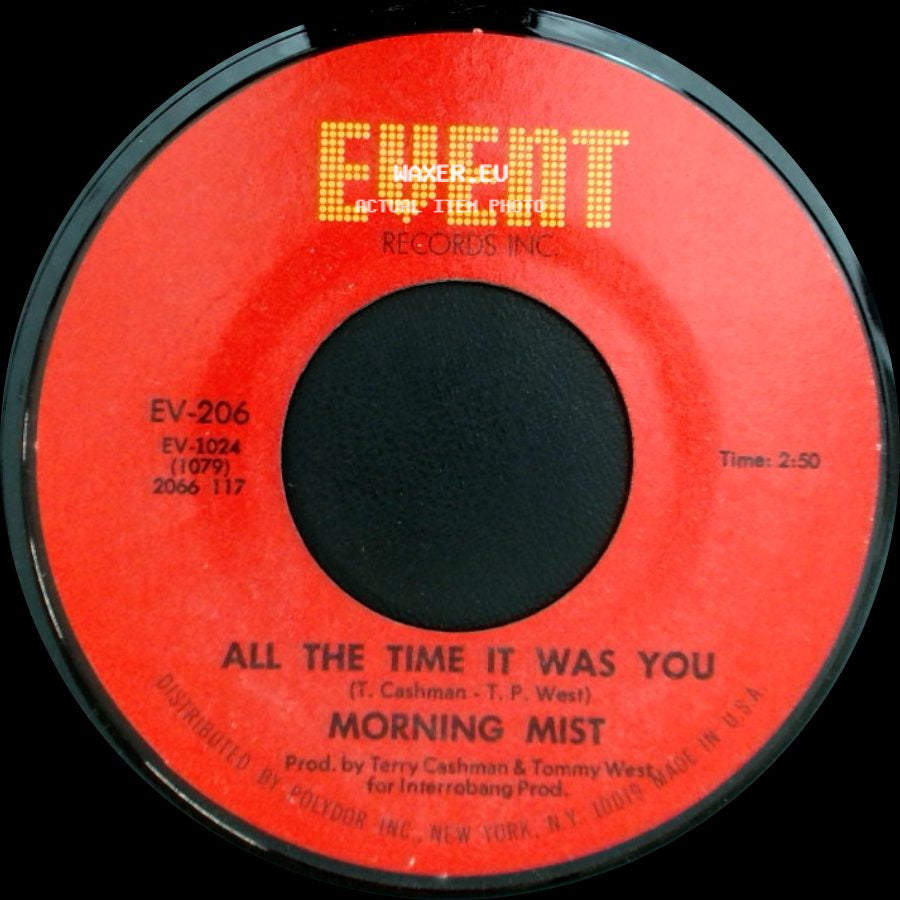 Morning Mist - All The Time It Was You / California On My Mind Morning Mist side A