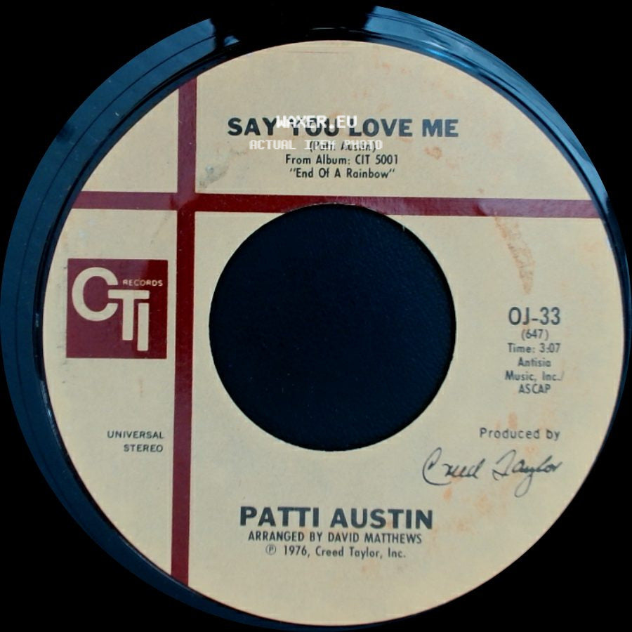 Patti Austin - Say You Love Me / In My Life side A