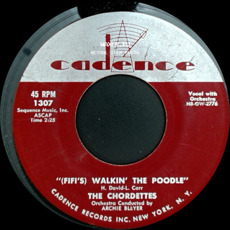 The Chordettes - '(Fifi's) Walkin' The Poodle' / Come Home To My Arms side A