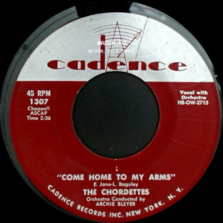 The Chordettes - '(Fifi's) Walkin' The Poodle' / Come Home To My Arms side B