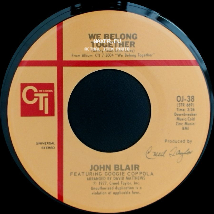 John Blair - I'm A Wizard / We Belong Together side B