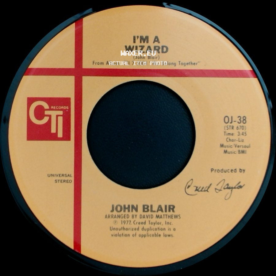 John Blair / John Blair Featuring Googie Coppola - I'm A Wizard / We Belong Together side A
