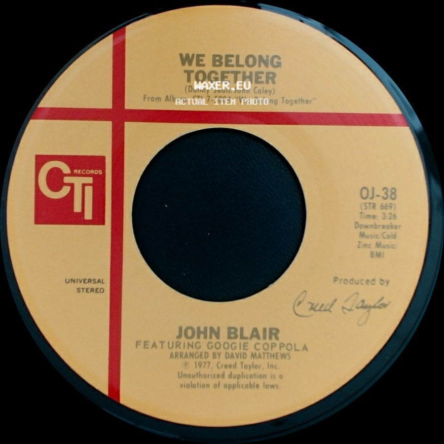 John Blair - I'm A Wizard / We Belong Together side B